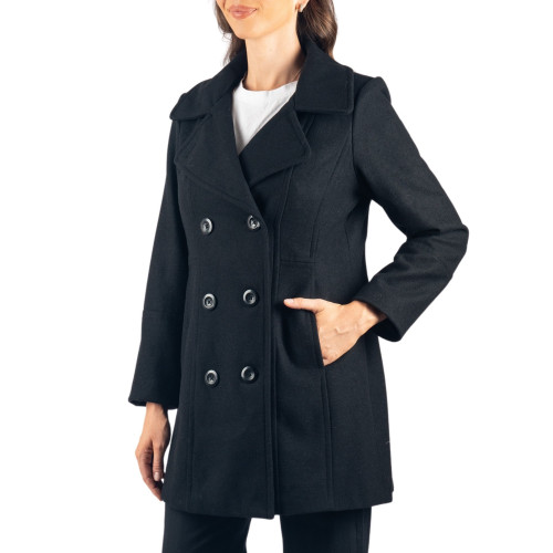 Alpine Swiss Norah Womens Wool Blend Peacoat Runs Large Classic